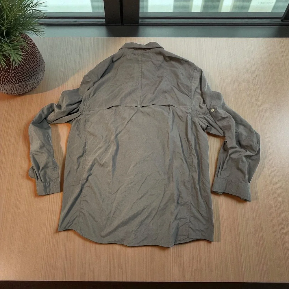 The North Face Mens XL Long‎ Sleeve Hiking Shirt Button Up Outdoor Travel